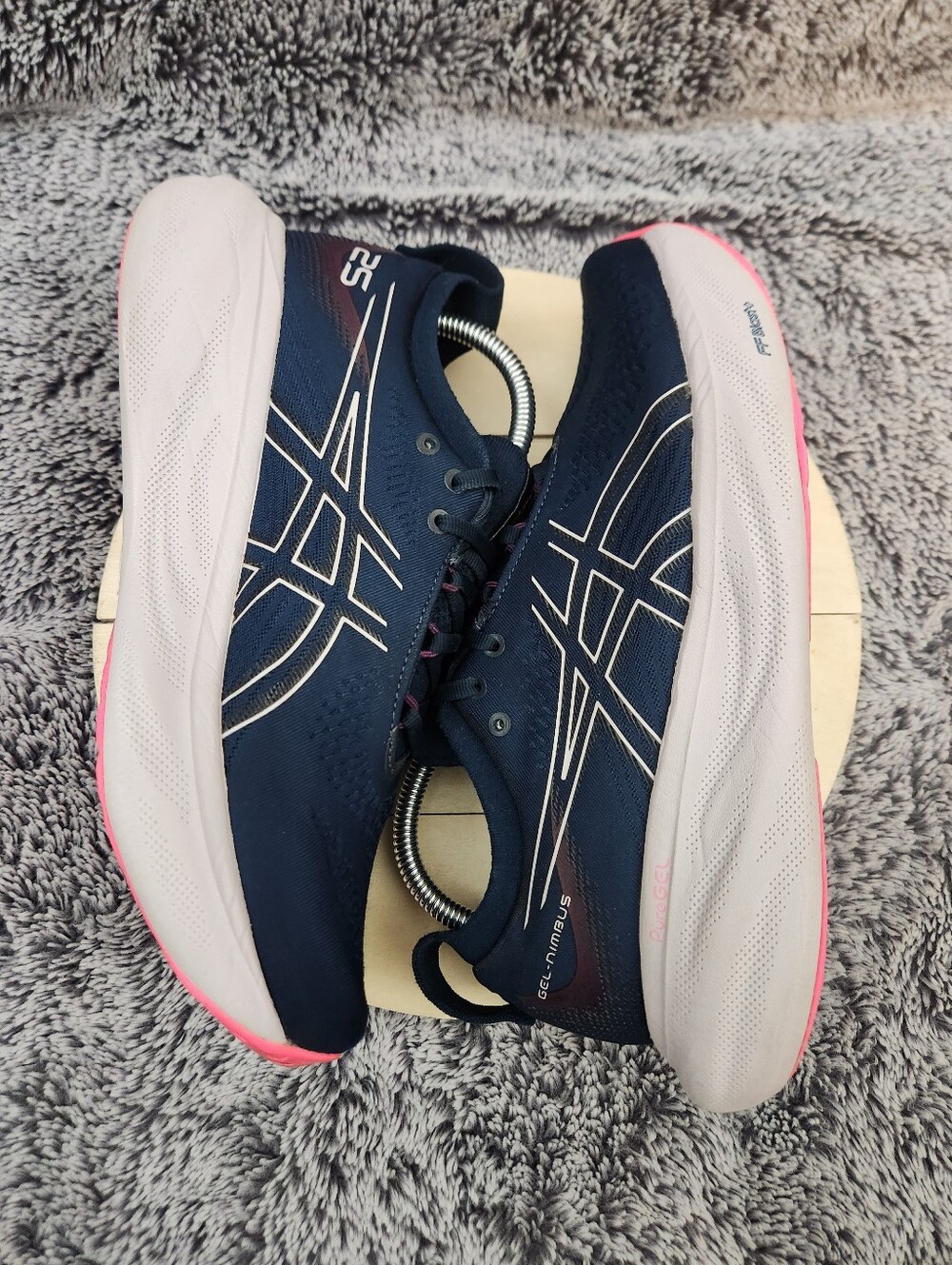 ASICS Gel-Nimbus 25 Shoes Blue Running Athletic Gym Sneakers Women's Size 9.5 - Picture 5 of 8